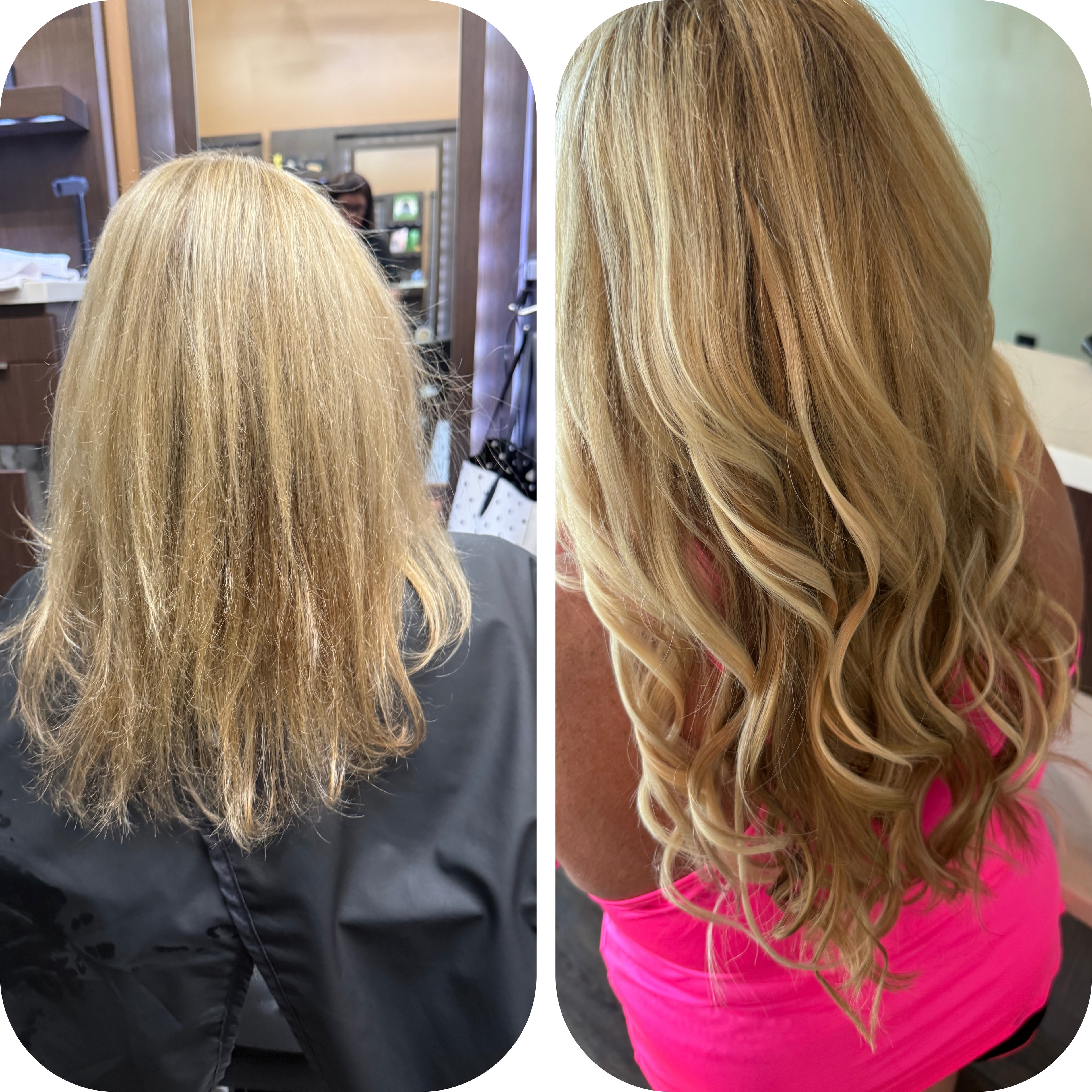 Before & after — Hairdreams Nano & K-Tips