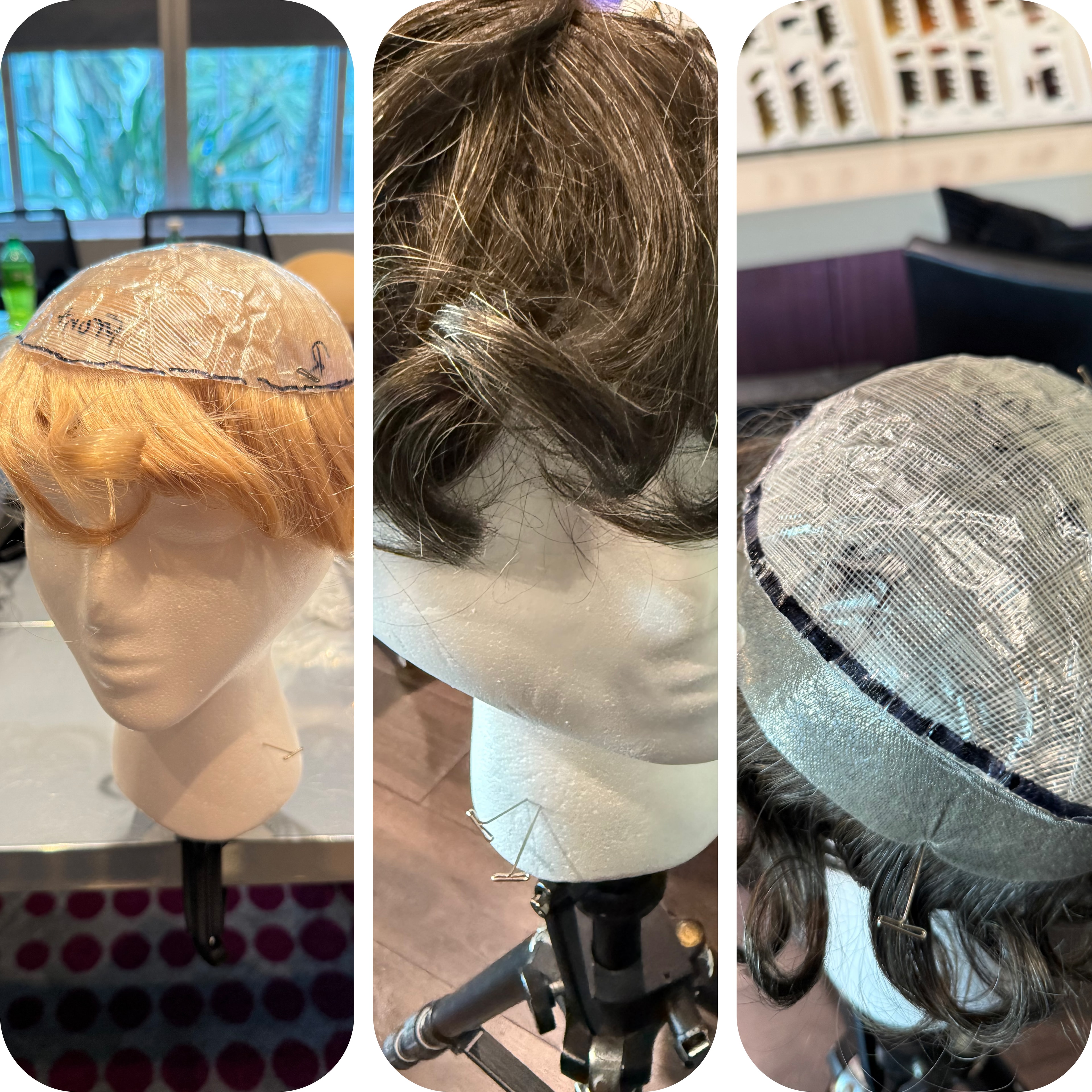 Man with natural-looking hair replacement
